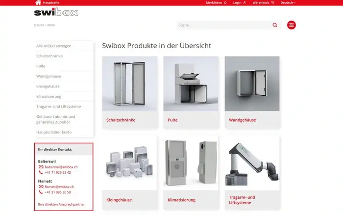 E-Shop Swibox AG 